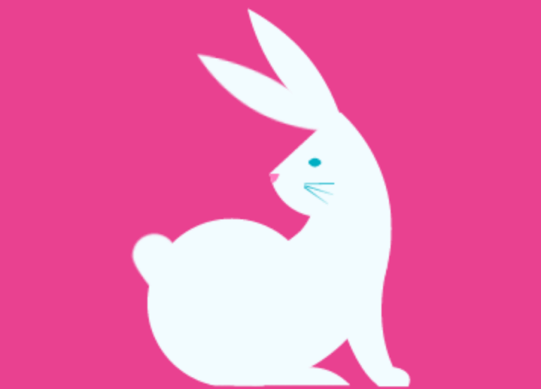 Spot the white bunny to win!