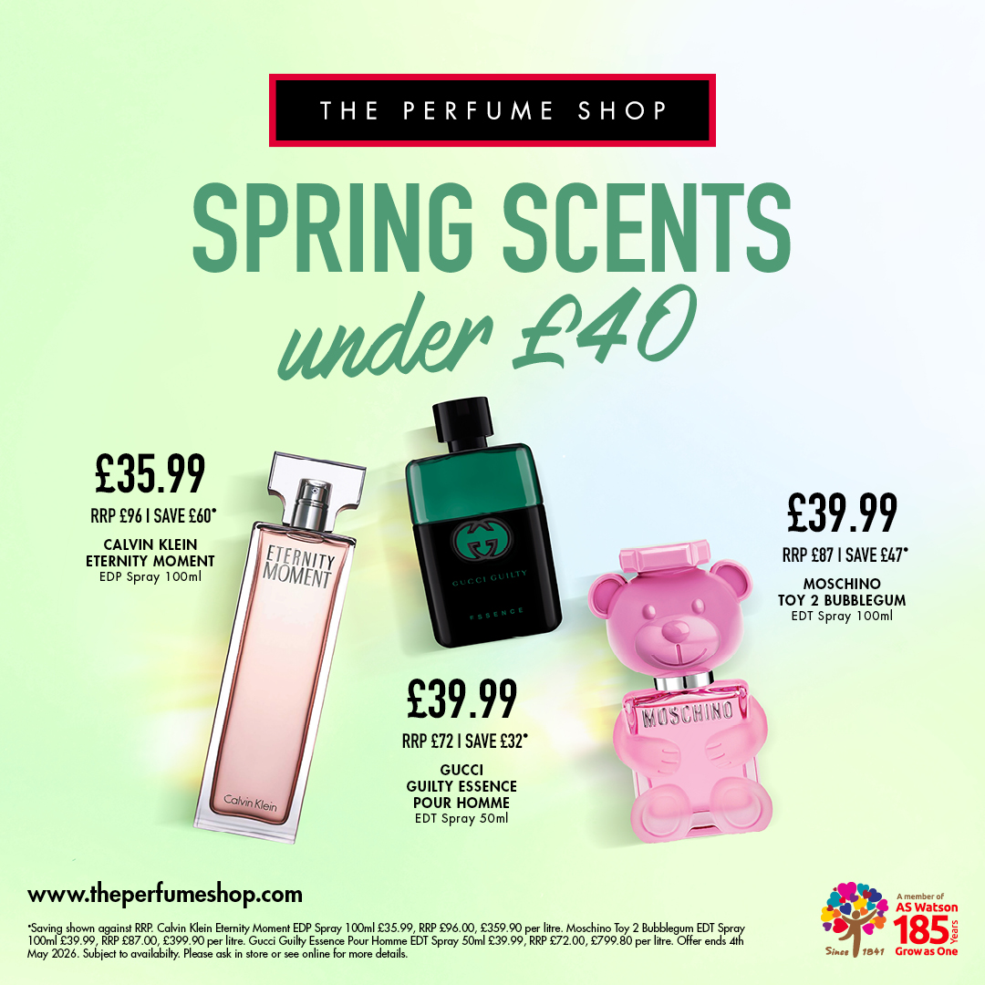The Perfume Shop- Spring scents under £40