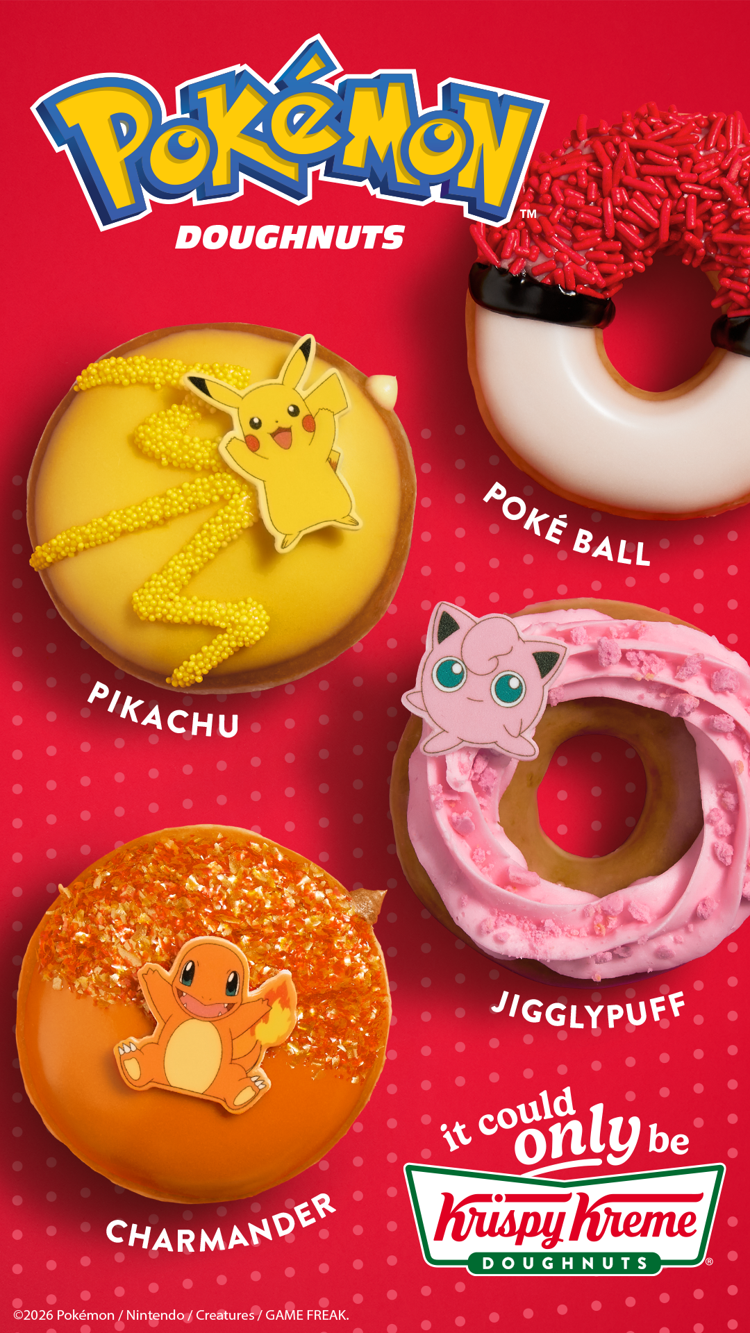 New Pokemon range at Krispy Kreme