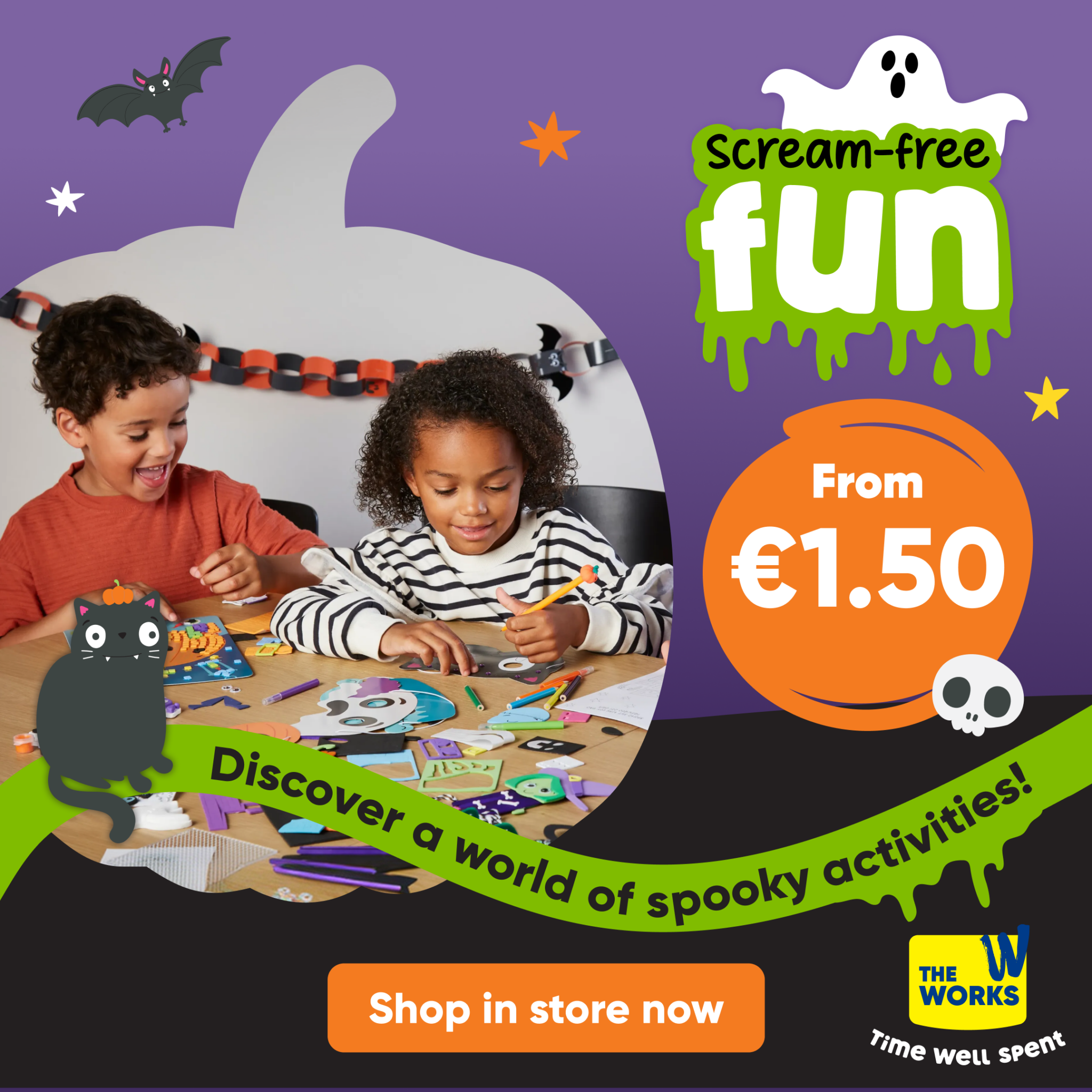 Scream-free fun has landed at The Works!