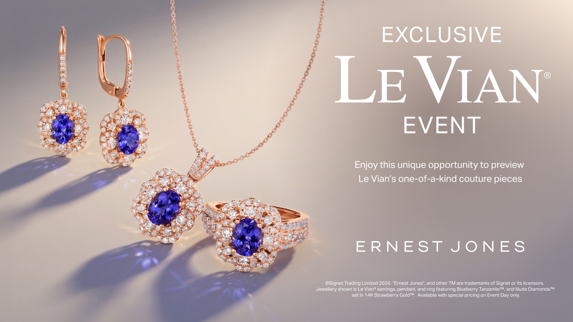 Ernest Jones Le Vian Event