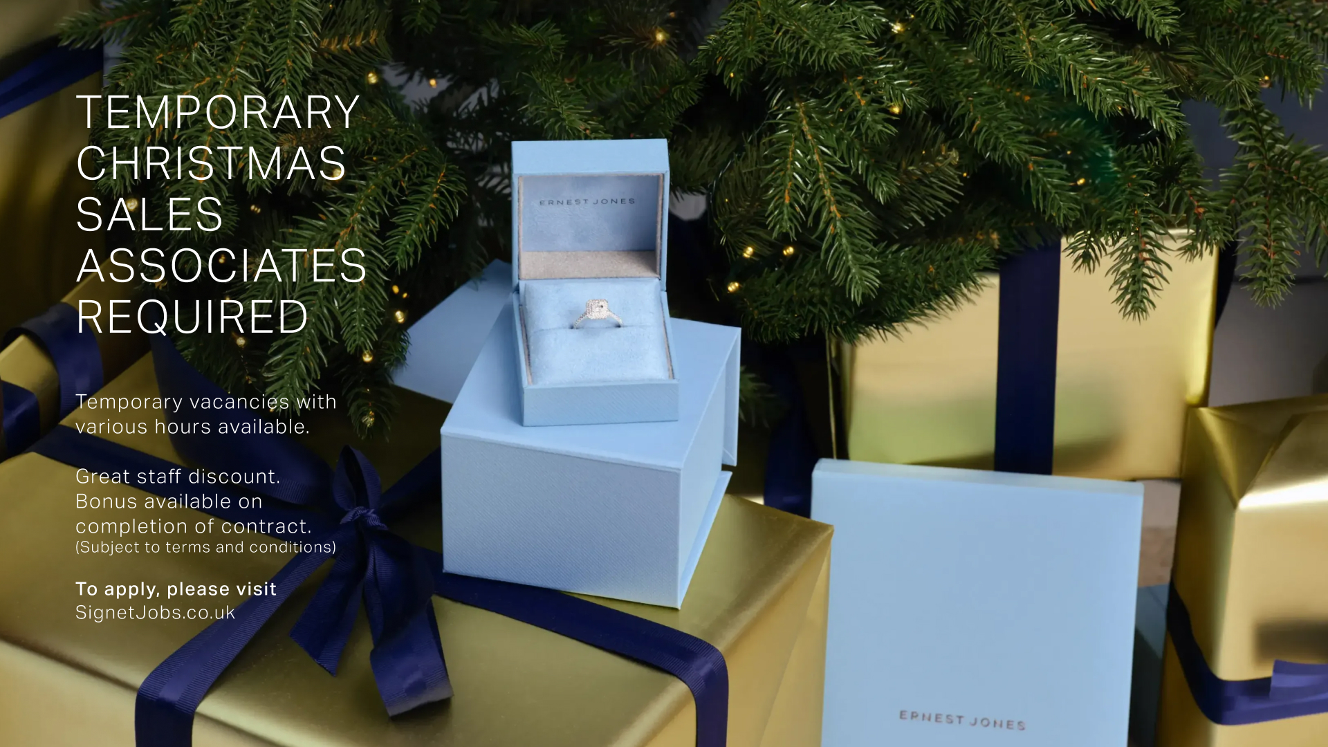 Ernest Jones – Christmas staff